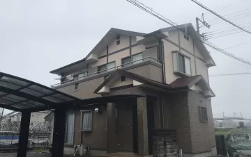 外壁塗装　熊本市北区植木　外壁フッ素クリヤー仕上げ After画像