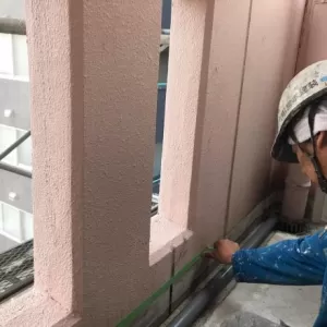 ベランダ防水　熊本市中央区　ベランダ防水養生のサムネイル