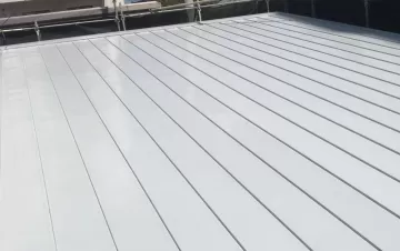 屋根塗装　熊本市中央区水前寺　ガルバリウム屋根遮熱塗装 After画像
