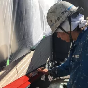 鉄部塗装　熊本市南区御幸笛田　板金等ケレン・錆止めのサムネイル