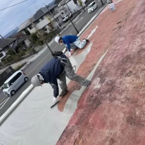 屋上防水　熊本県人吉市　既存シート撤去及び下地補修のサムネイル