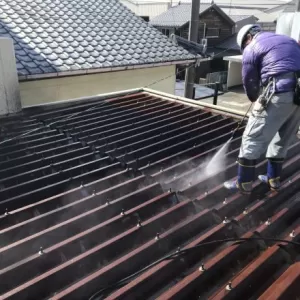 屋根、外壁塗装　熊本県宇土市　高圧洗浄のサムネイル