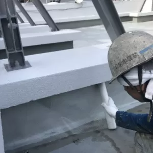 屋上防水　熊本市中央区中央街　立ち上がりメッシュ貼りのサムネイル