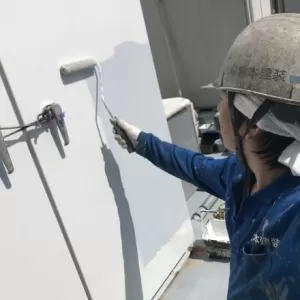 キュービクル塗装　熊本市中央区中央街　キュービクル塗装完了のサムネイル