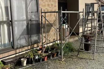 外壁塗装　熊本県玉名市　外壁水性シリコン仕上げ Before画像