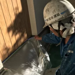 住宅塗装　熊本県菊陽町　付帯部塗装完了のサムネイル