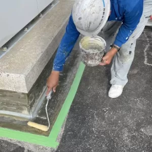 架台防水　熊本市中央区神水　架台プライマー、ウレタン一層目のサムネイル