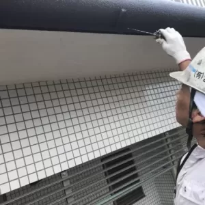 パラペット塗装　熊本市東区佐土原　パラペット塗装完了！のサムネイル