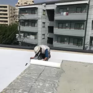 屋上防水　熊本市中央区　シート貼りのサムネイル