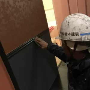 ホテル内部塗装　熊本市中央区　一部屋塗装工事完了！のサムネイル