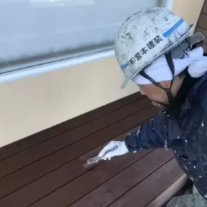 付帯部塗装　熊本市北区四方寄　塗装工事完了！のサムネイル