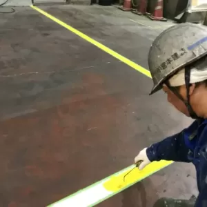 ライン塗装　熊本県八代市　ライン塗装完了！のサムネイル