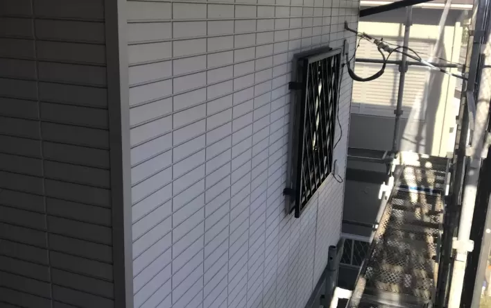 外壁塗装　熊本市西区　外壁セラミシリコン仕上げ